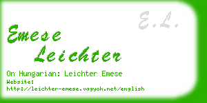 emese leichter business card